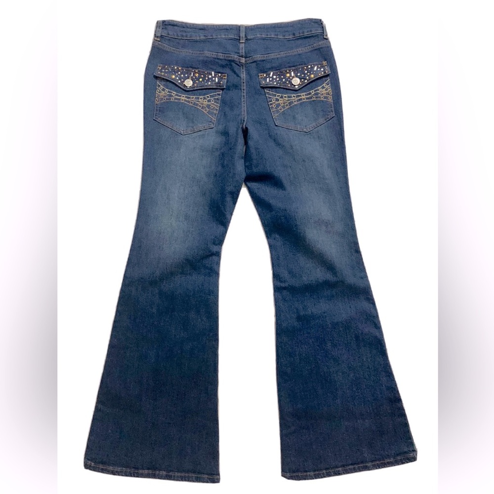 NEW Urban Outfitters BDG Jeweled Pockets Jeans Boot Cut Size 31 womens